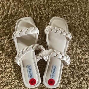 STEVE MADDEN FLAT SANDAL WITH BRAIDED STRAPS WOMAN BLUSH